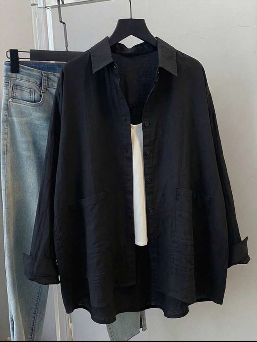 SHEIN Plus Size Women’s Casual Pocket Shirt